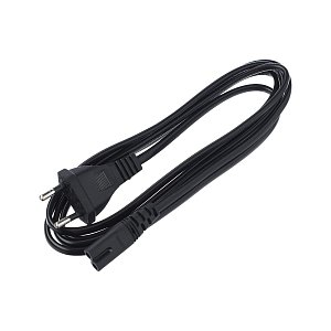 кабель питания gopower евровилка-c7 (2-pin) 1.8м пвх 0.75мм черный (1/200) 00-00025227
