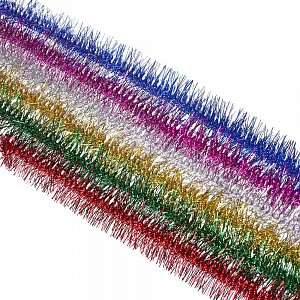 сноу бум мишура закрученная, 6x200см, пвх, 6 цветов 377-505