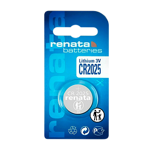 батарейка renata cr2025 bl1 lithium 3v (10/300/2400) cr2025