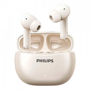 наушники внутриканальные philips tat1320 bluetooth 6.0 с микр. type-c белый (1/60) tat1320wt/93/70