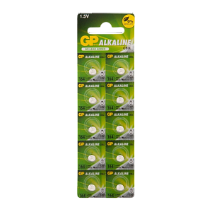 батарейка gp g1/lr621/lr60/364a/164 bl10 alkaline 1.5v отрывные (10/250/5000) gp 164fra-2c10 250/500