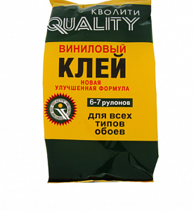 клей обойный quality, виниловый, мягкая упаковка, 200 г 3562828 3562828