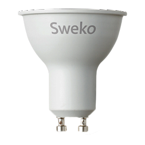 лампа светодиодная sweko rap16 gu10 7w 4000к 230v (1/5/100) 42led-par16-7w-230-4000k-gu10-p
